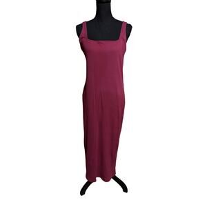 Wild Fable Dark Pink Purple Midi Dress Women's XL